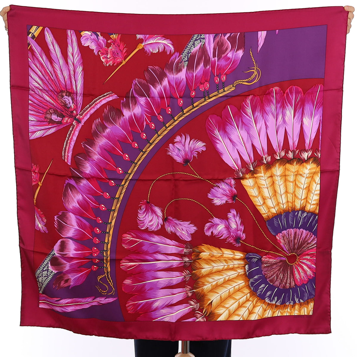 Pristine Boxed Hermès Brazil Silk Scarf