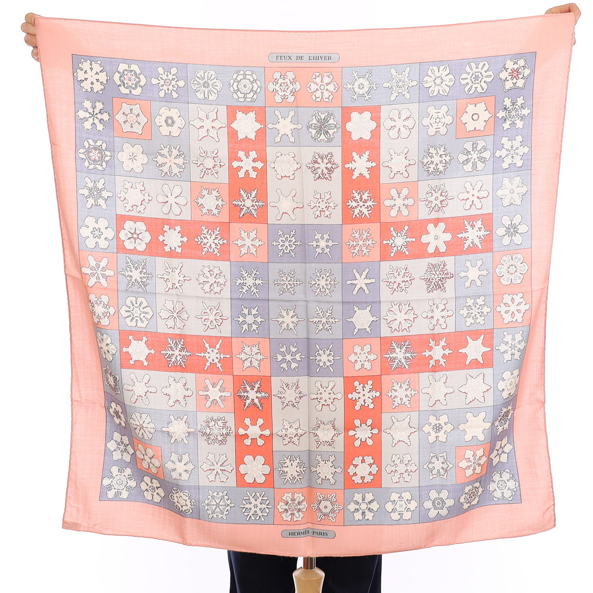 Brand New Boxed Hermès Feux de L'Hiver Cashmere Blend Scarf