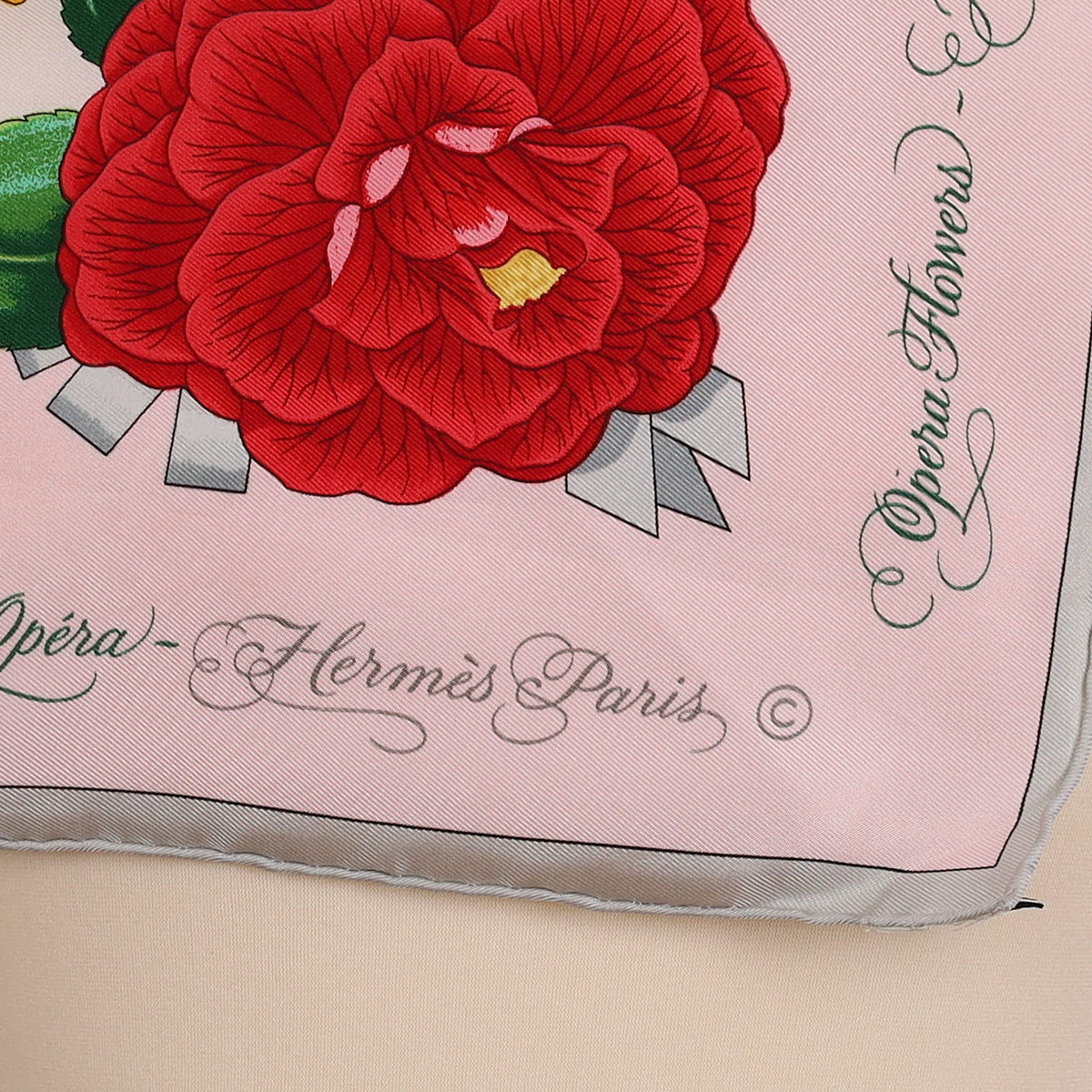 Brand New Boxed Hermès Fleurs de L'Opéra Silk Scarf