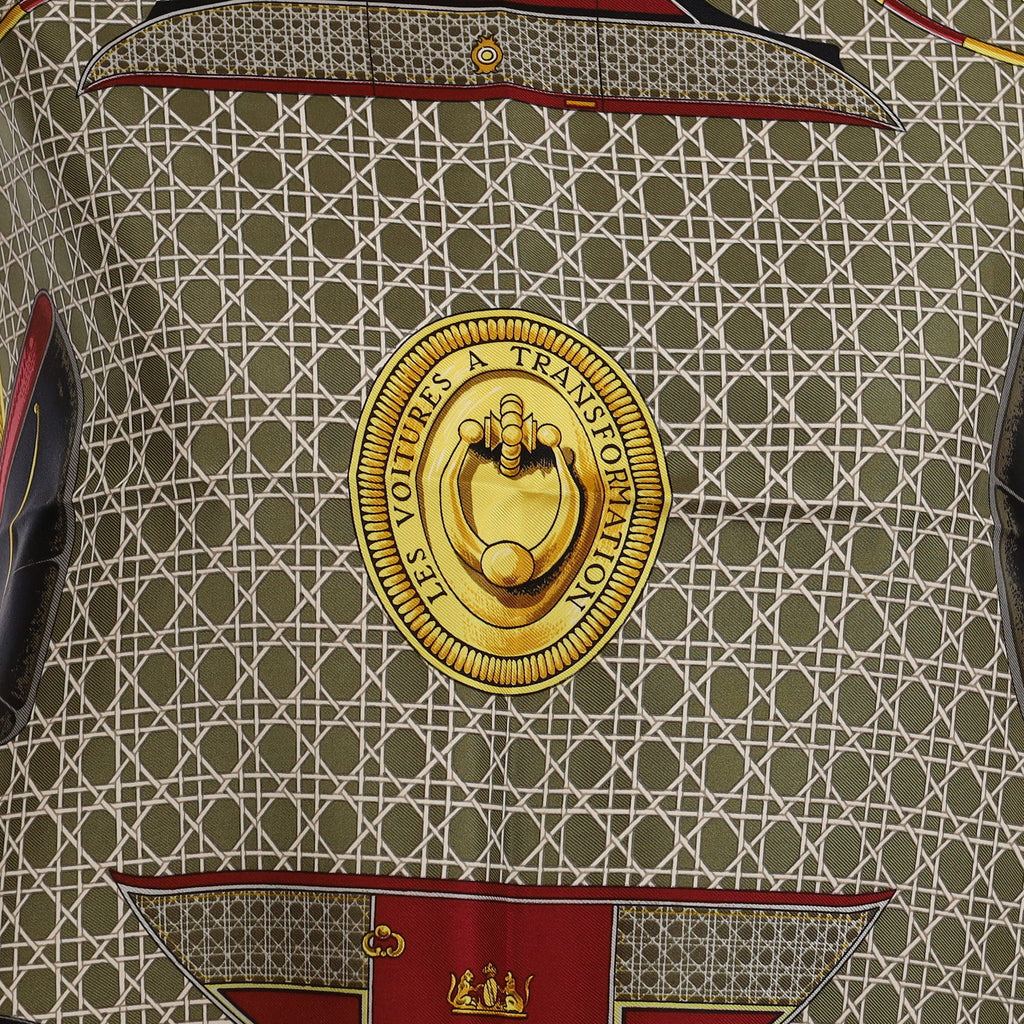 Brand New Boxed Hermès Les Voitures a Transformation Silk Scarf