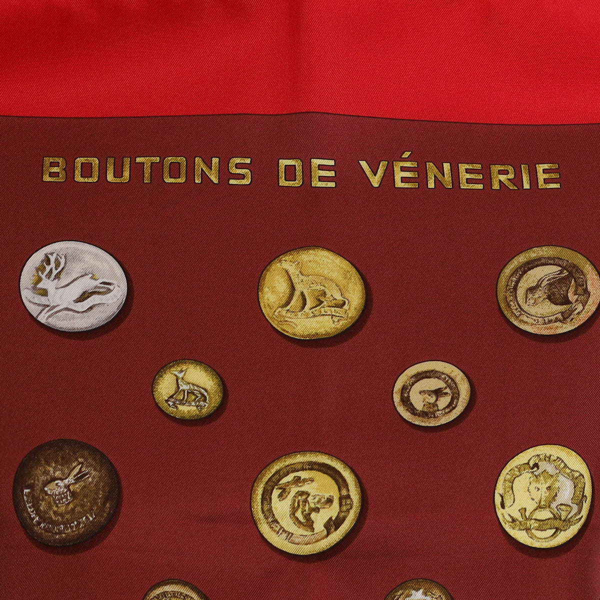 Brand New Boxed Hermès Boutons de Vénerie Silk Scarf