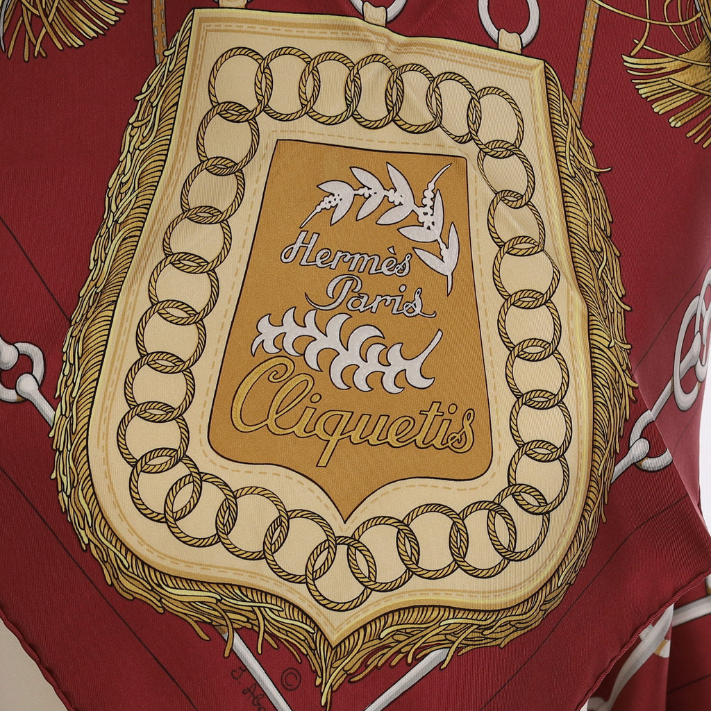 Brand New Boxed Hermès Cliquetis Silk Scarf