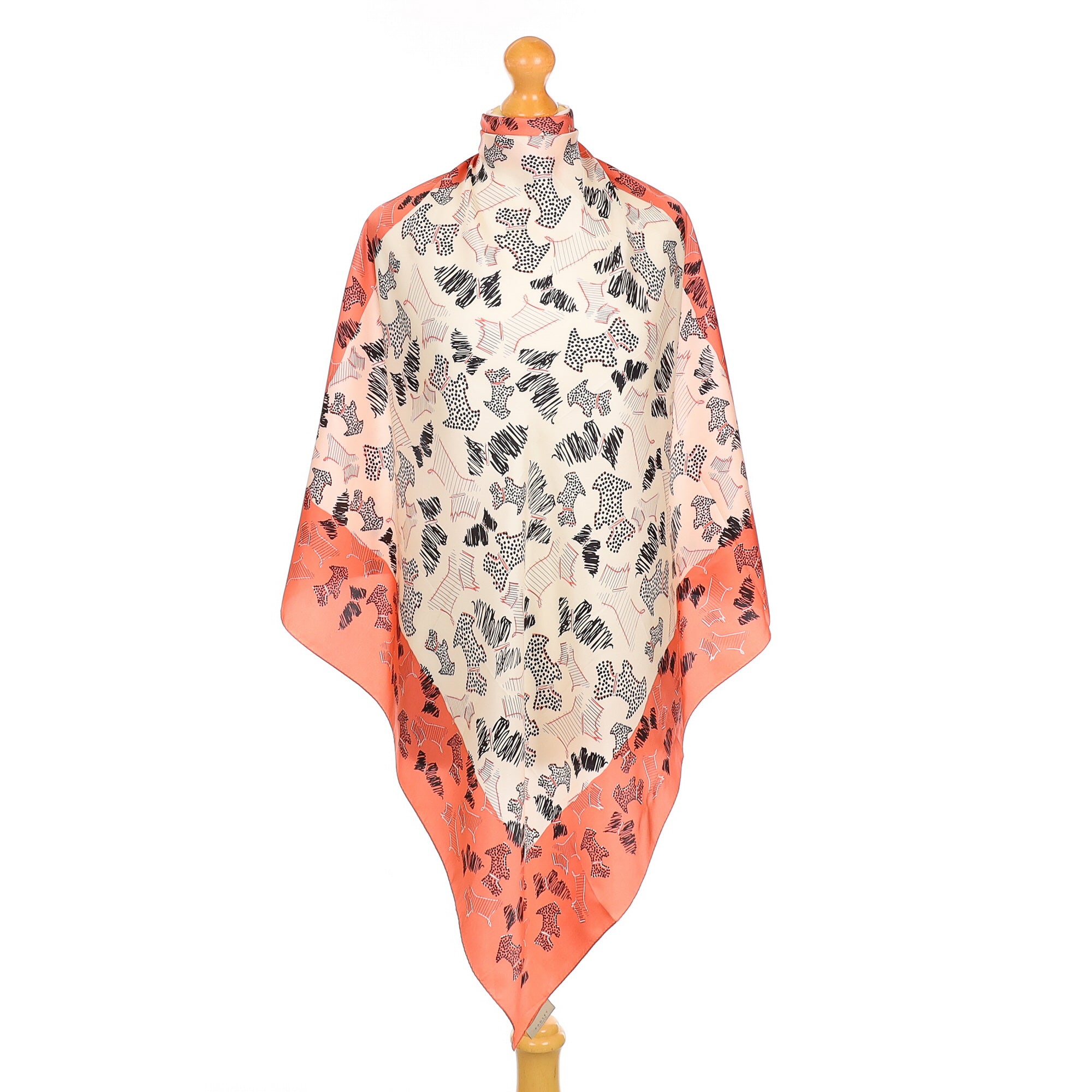 Radley Signature Dog Pattern Silk Scarf