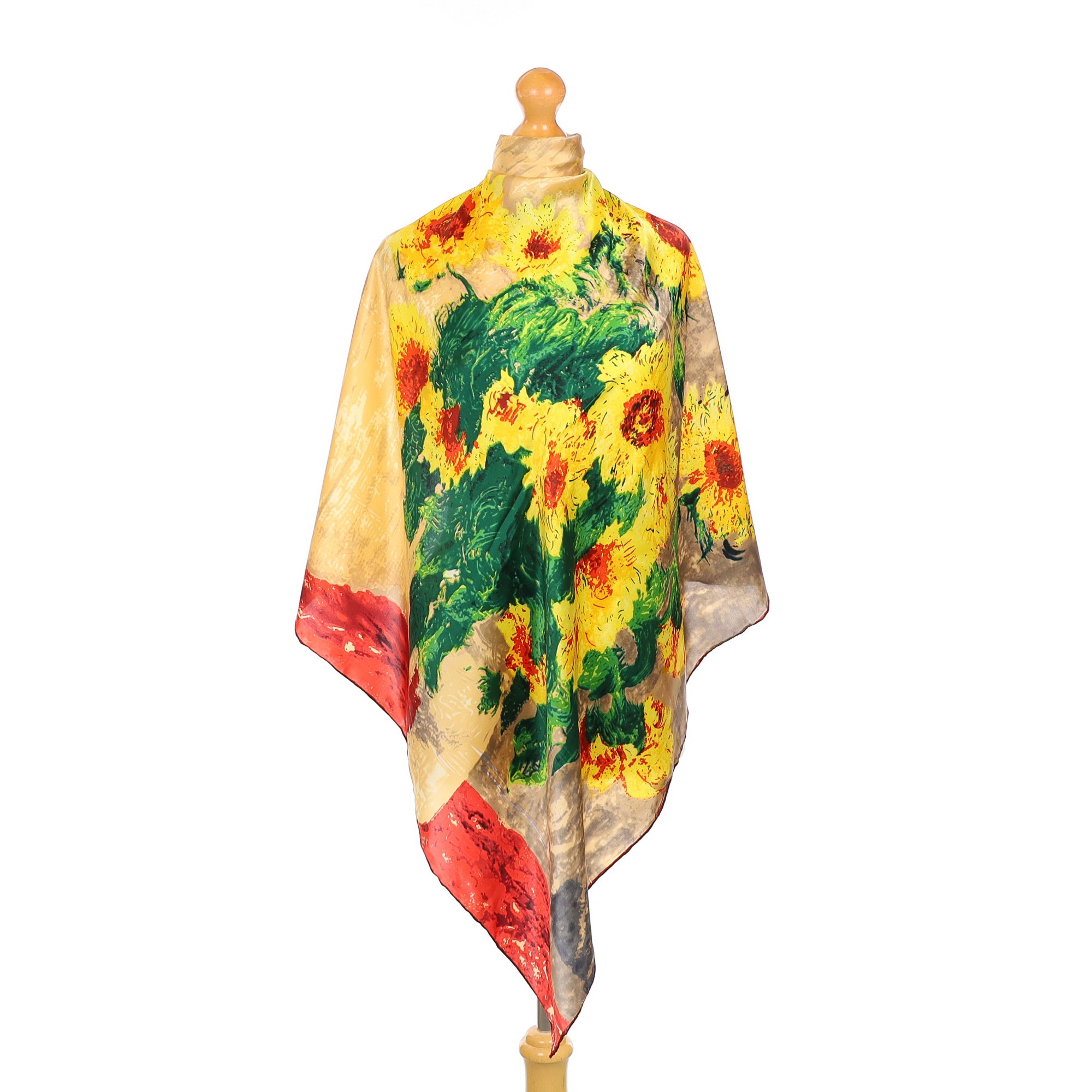 Van Gogh Floral Design Silk Scarf