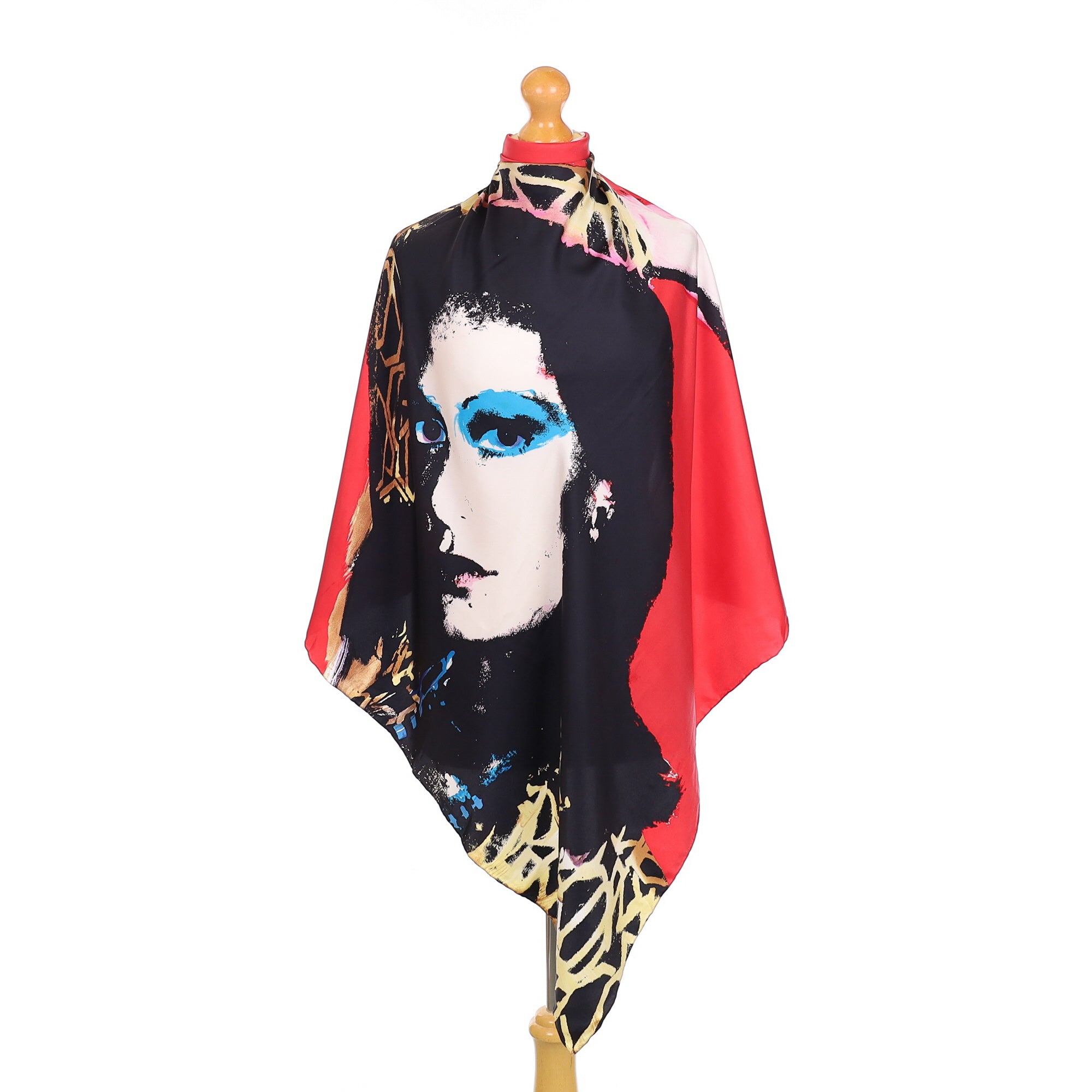 Diane Von Forstenberg Portrait Design Silk Scarf