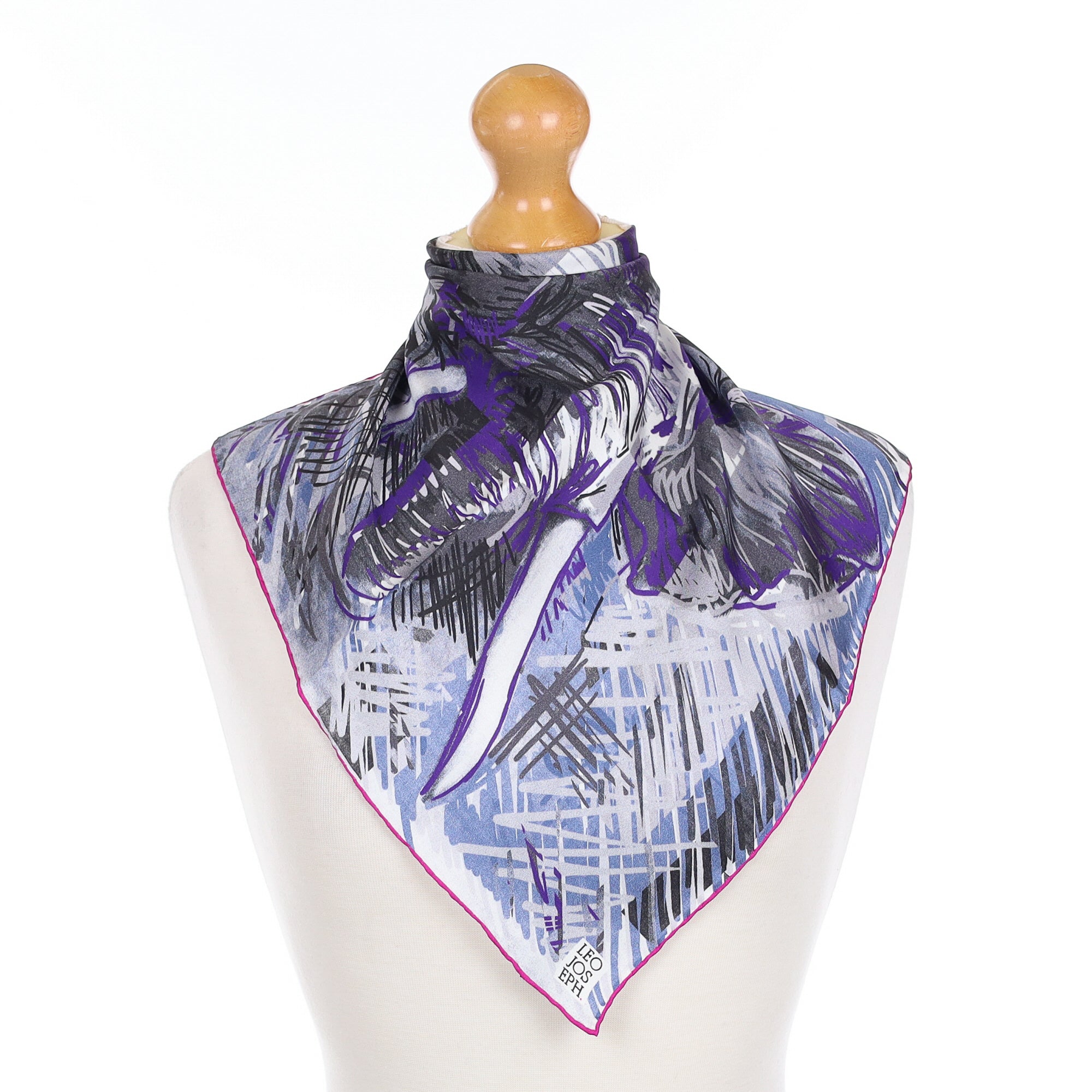 Brand New Leo Joseph Silk Scarf