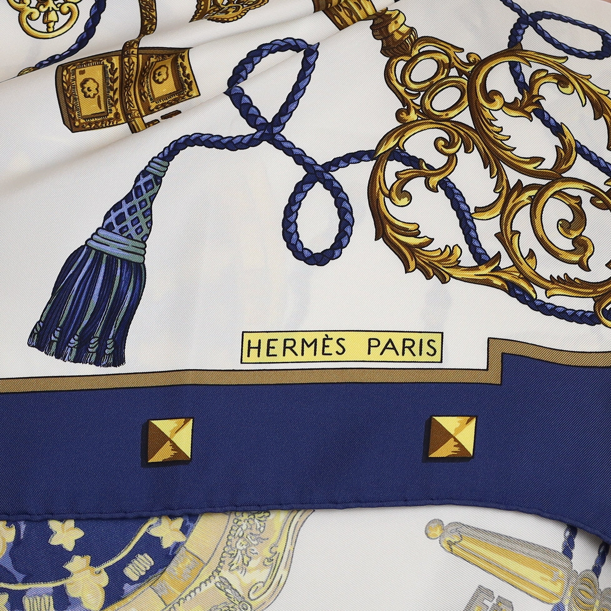 Hermès Les Clefs Silk Scarf