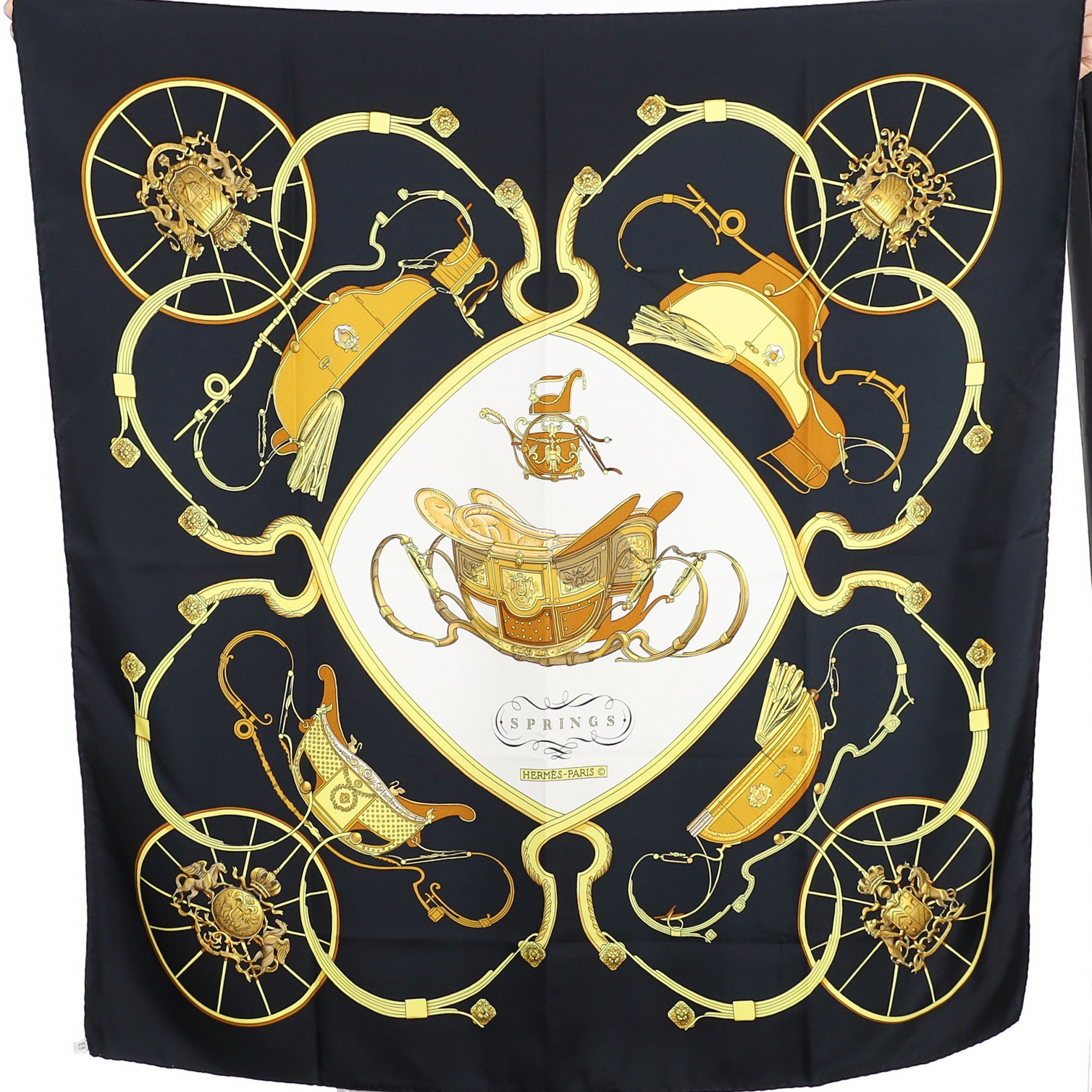 Hermès Springs Silk Scarf