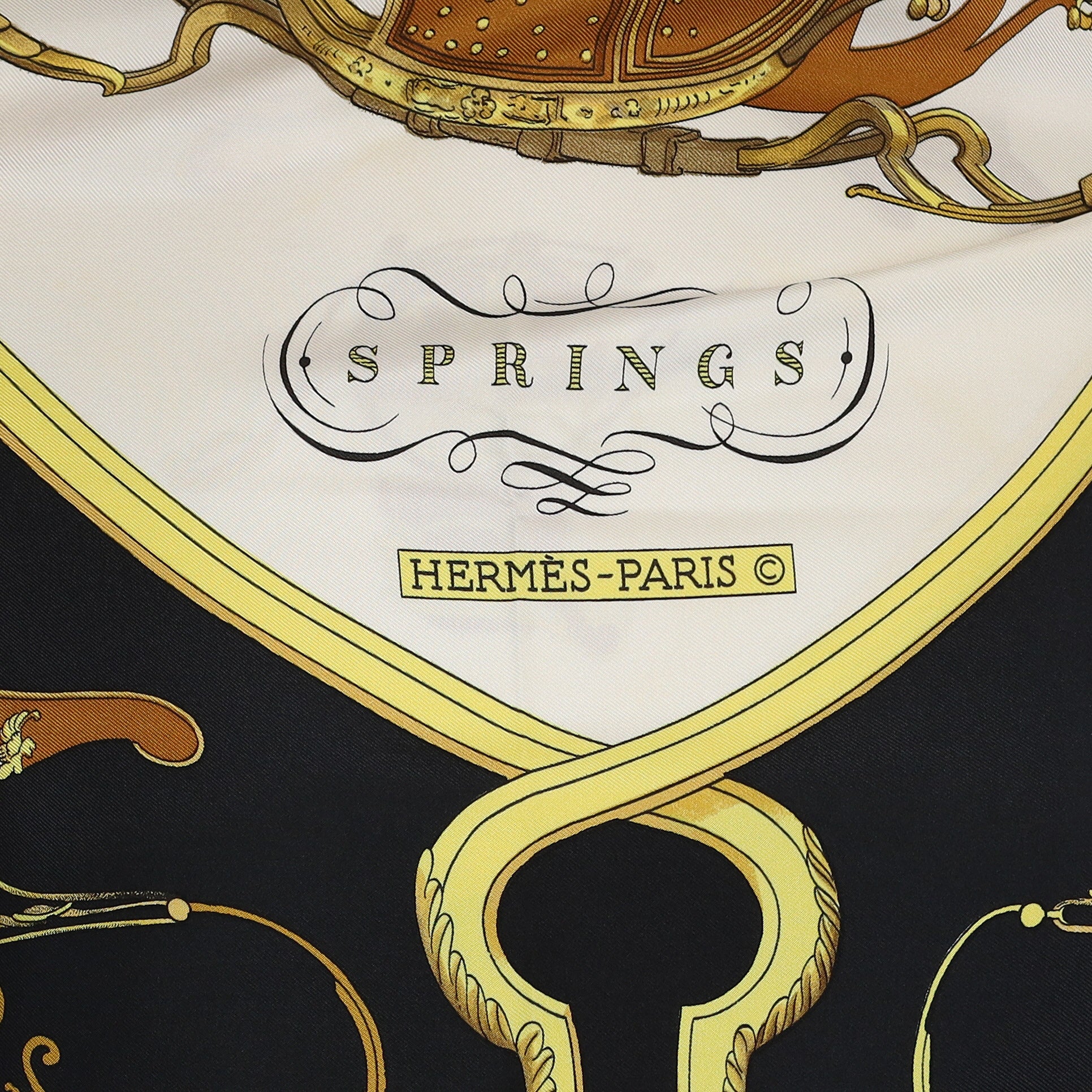 Hermès Springs Silk Scarf