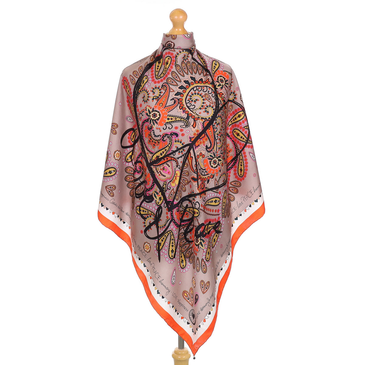 Codello Paisley Floral Silk Scarf