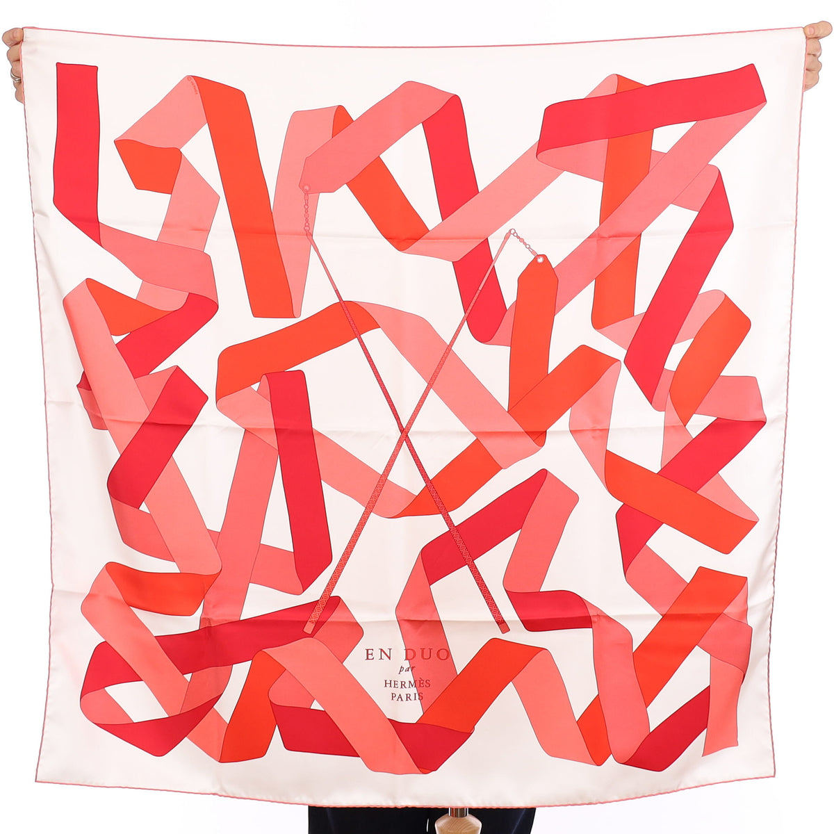 Pristine Boxed Hermès En Duo Silk Scarf