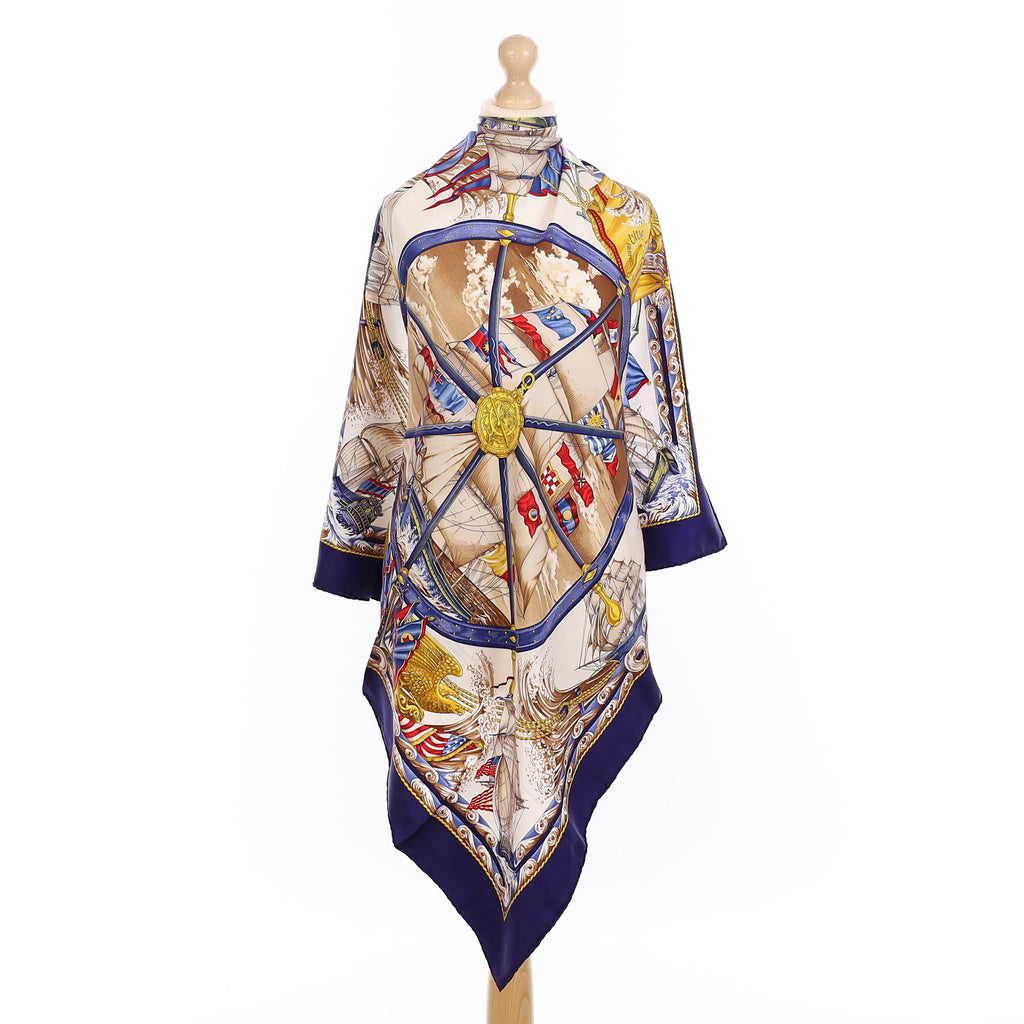 Pristine Boxed Hermès Vive le Vent Silk Scarf Quite Rare