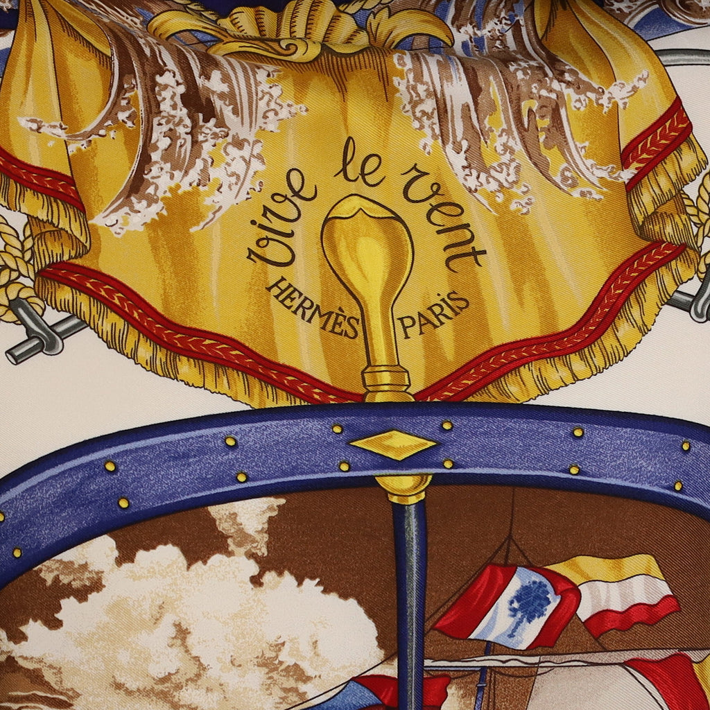 Pristine Boxed Hermès Vive le Vent Silk Scarf Quite Rare