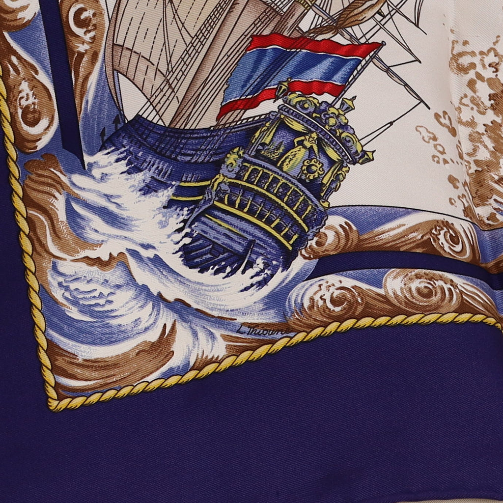 Pristine Boxed Hermès Vive le Vent Silk Scarf Quite Rare