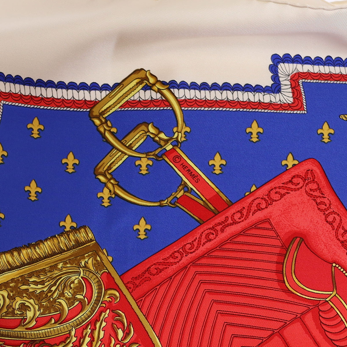 Pristine Boxed Hermès Selles a Housse Silk Scarf Quite Rare