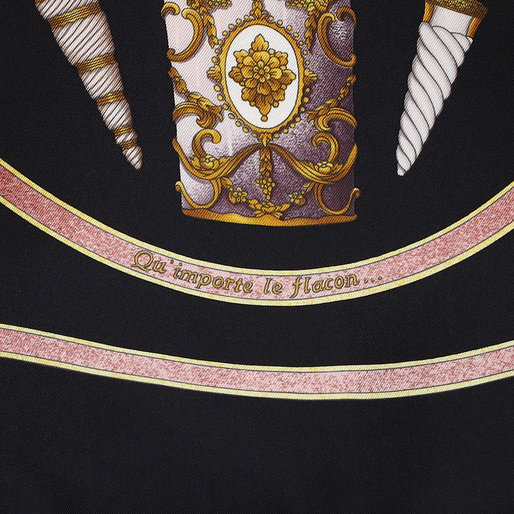 Pristine Hermès Qu'importe Le Flacon Silk Scarf