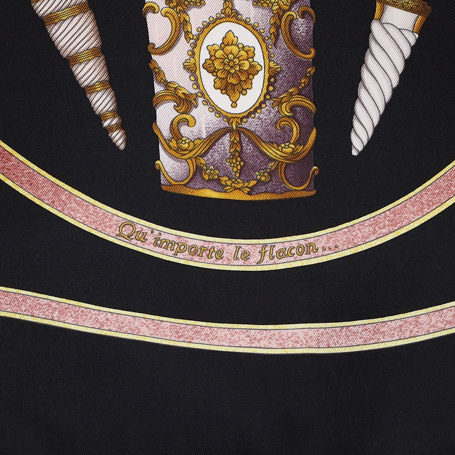 Pristine Hermès Qu'importe Le Flacon Silk Scarf