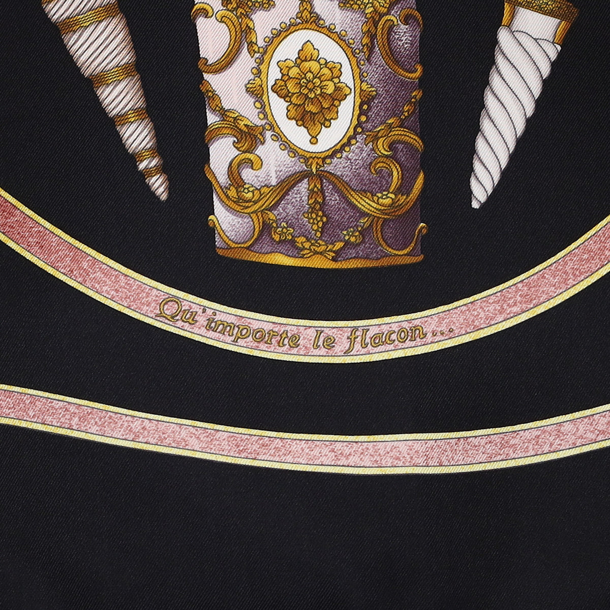 Pristine Hermès Qu'importe Le Flacon Silk Scarf