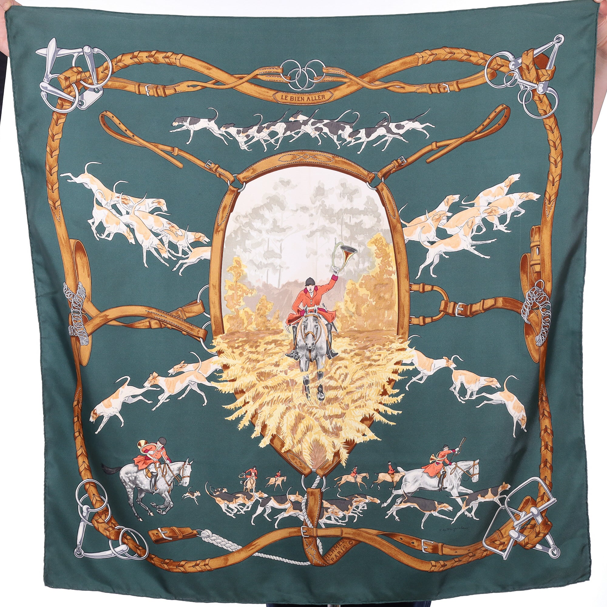 Hermès Le Bien Aller Silk Scarf