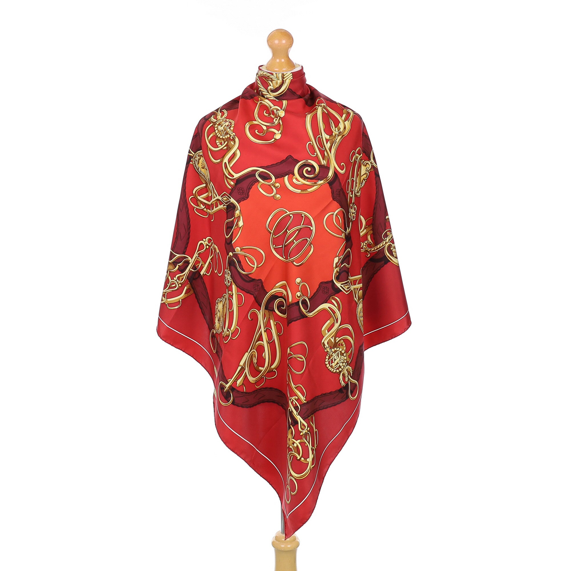 Hermès Mors et Gourmettes Silk Scarf