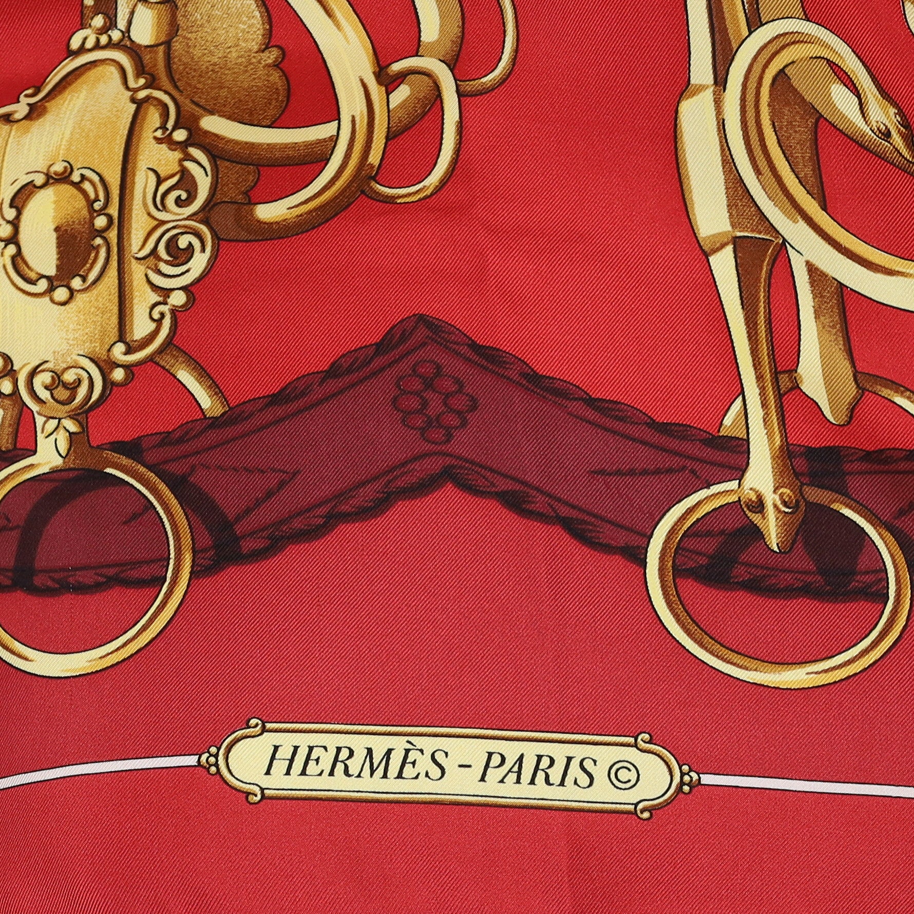 Hermès Mors et Gourmettes Silk Scarf