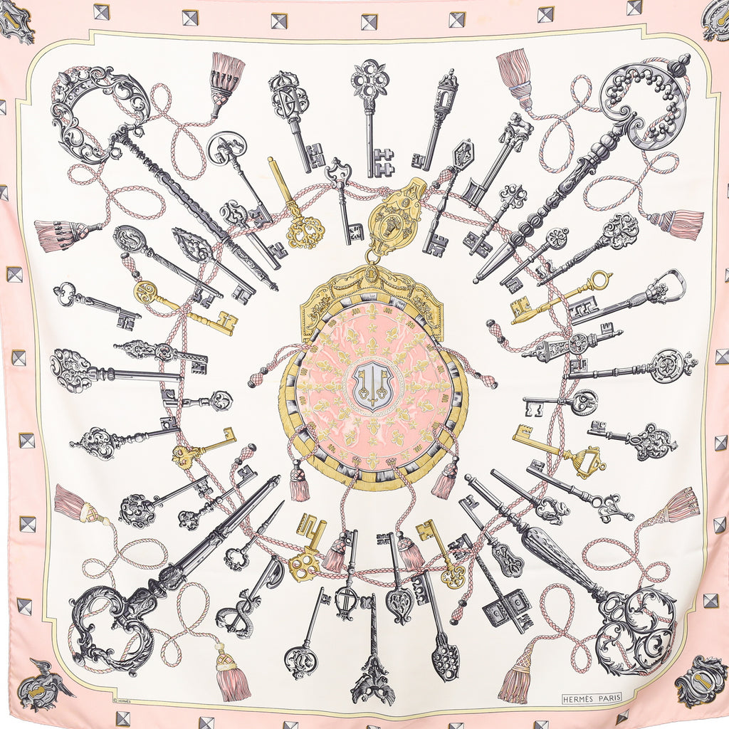 Hermès Les Clefs Silk Scarf