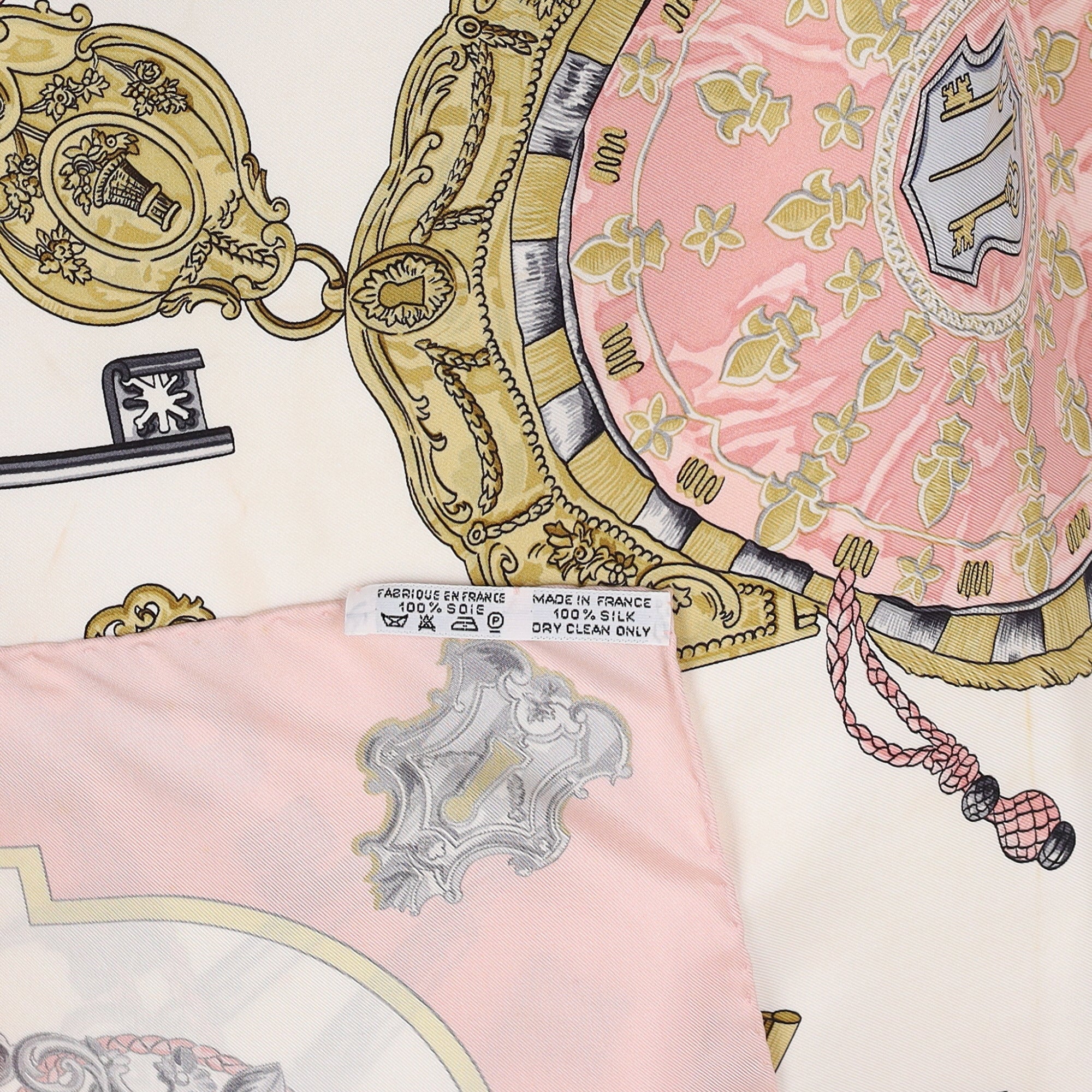 Hermès Les Cles Silk Scarf