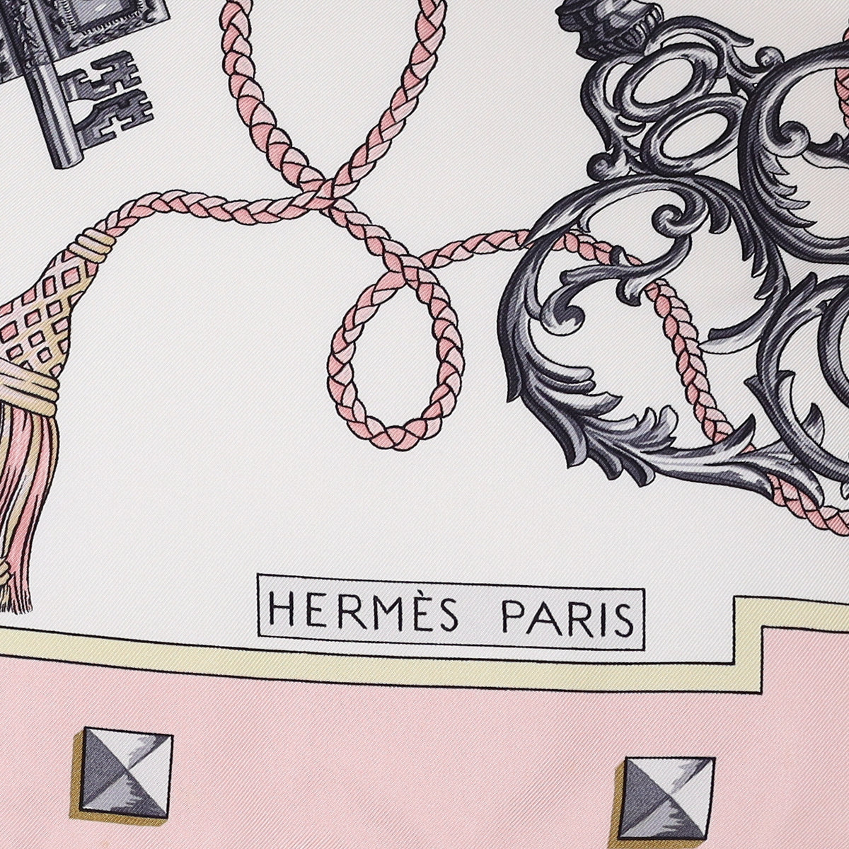Hermès Les Clefs Silk Scarf