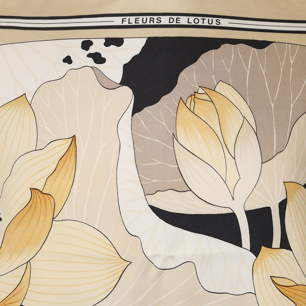 Hermès Fleurs de Lotus Silk Scarf