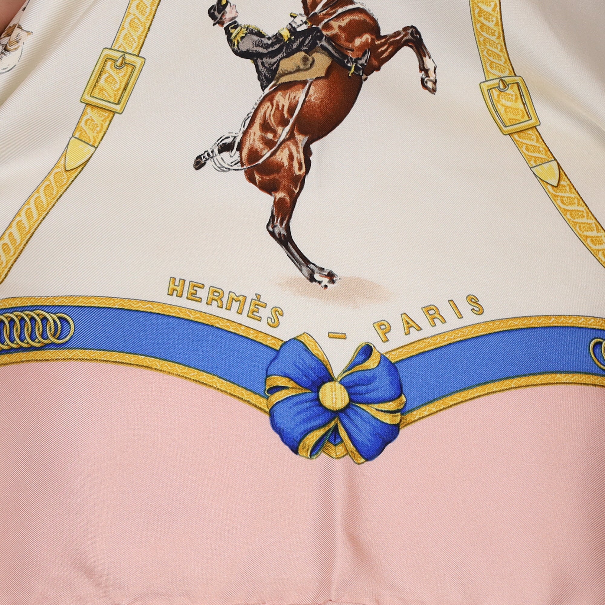 Hermès Ecole Française d'Equitation saumur Silk Scarf
