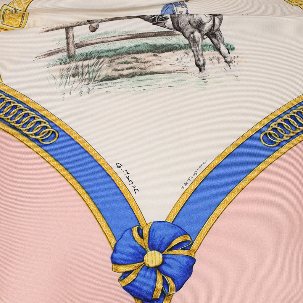 Hermès Ecole Française d'Equitation saumur Silk Scarf