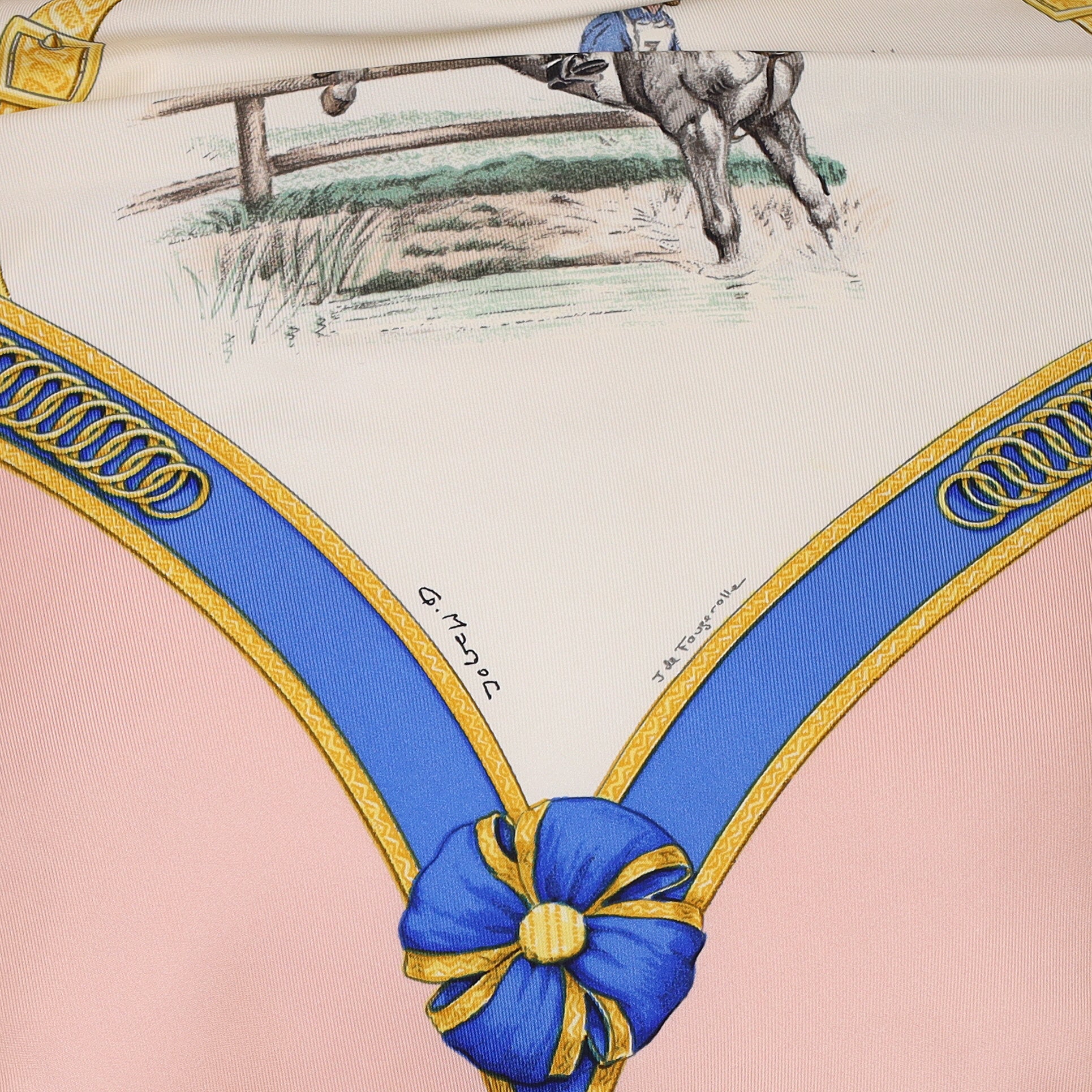 Hermès Ecole Française d'Equitation saumur Silk Scarf