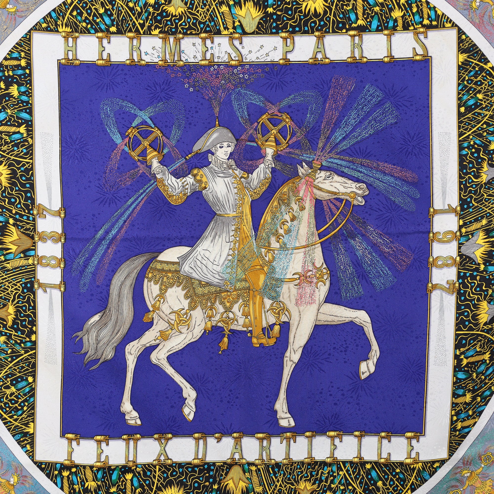 Hermès Feux d'artifice Silk Scarf