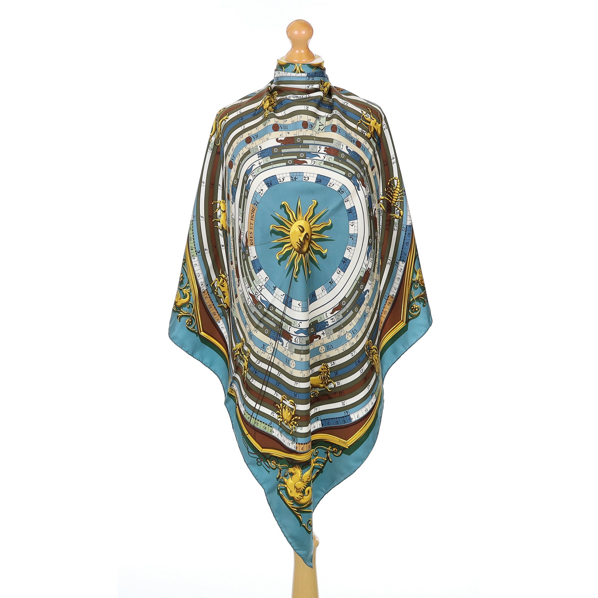 Hermès Dies et Hore Silk Scarf