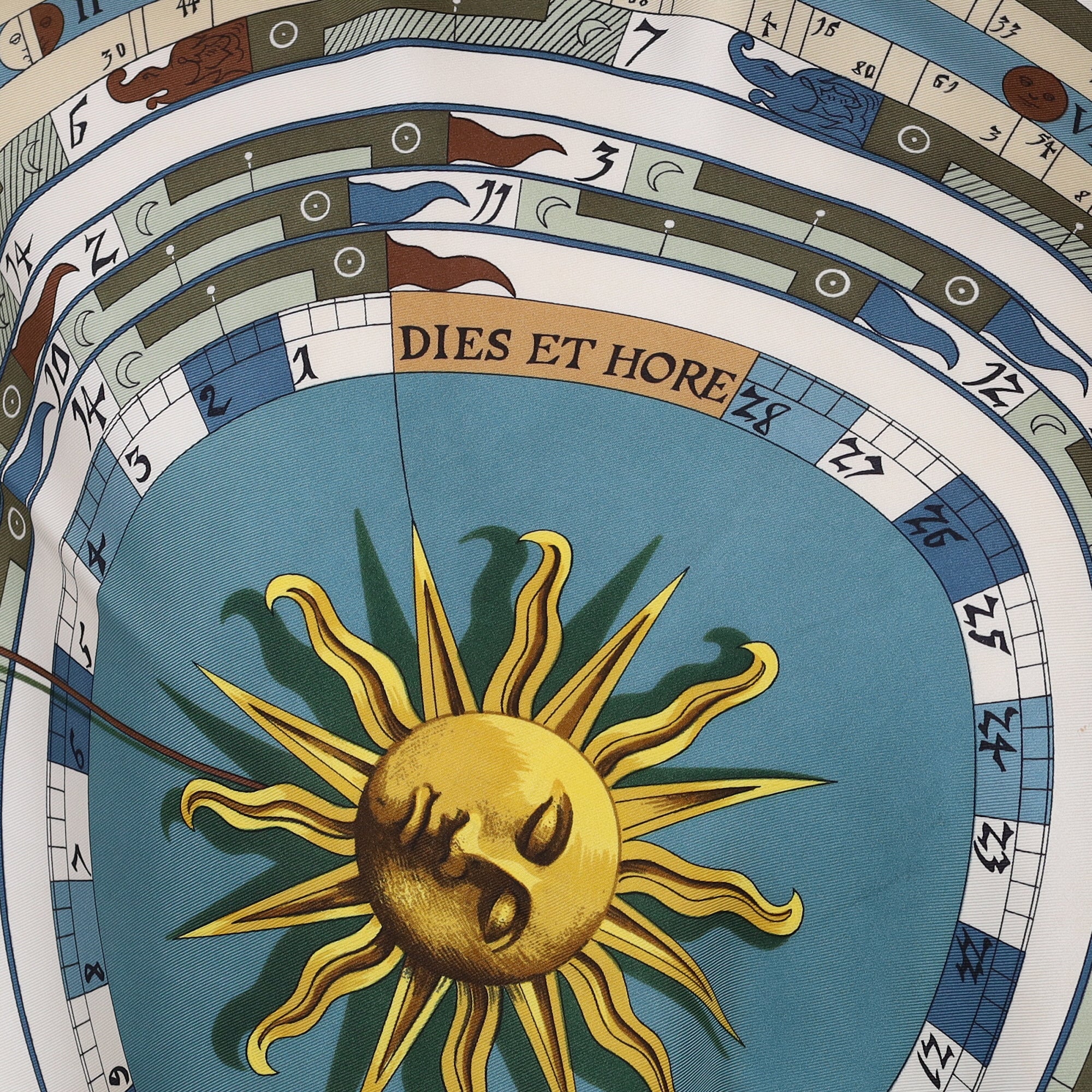 Hermès Dies et Hore Silk Scarf