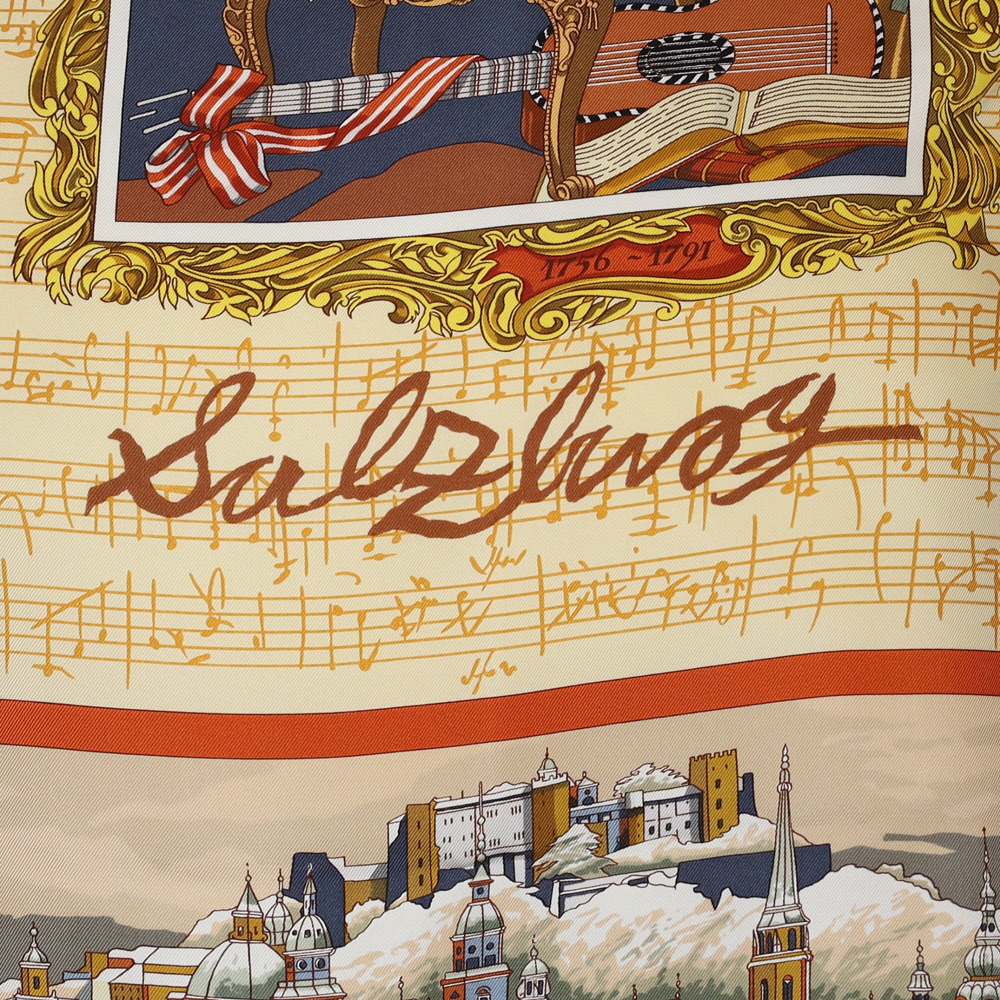 Hermès In Salzburg Silk Scarf Quite Rare