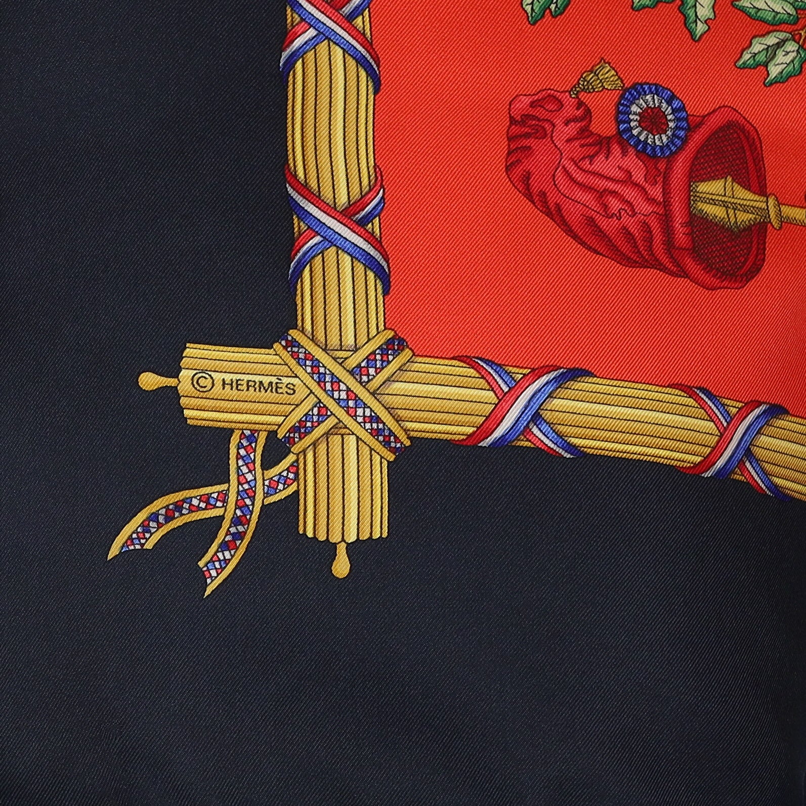 Hermès République Française Liberte Egalité Fraternité Silk Scarf