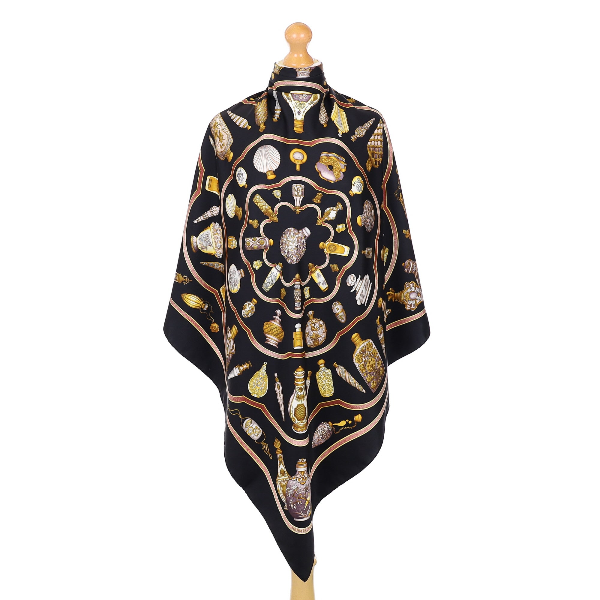 Pristine Hermès Qu'importe Le Flacon Silk Scarf