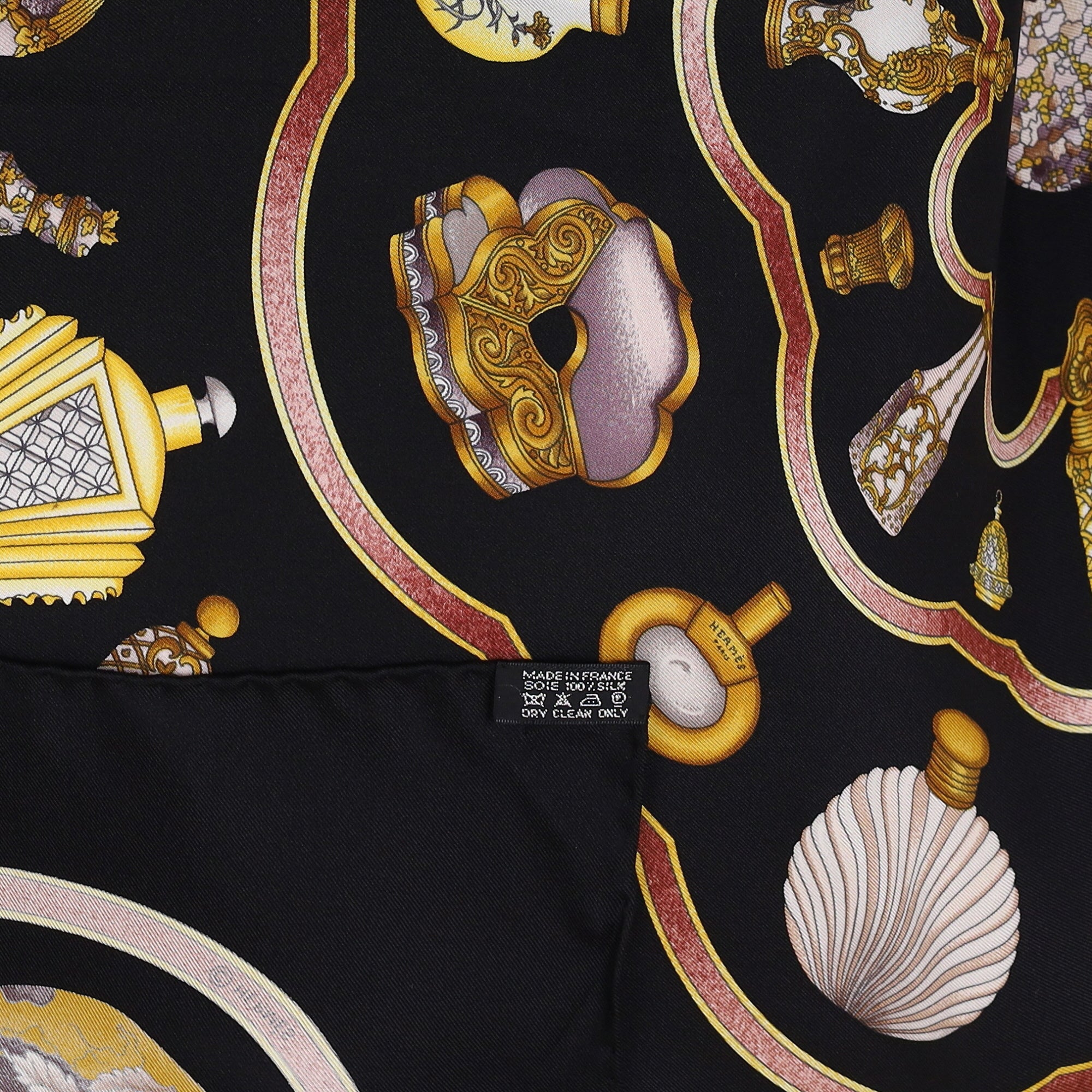 Pristine Hermès Qu'importe Le Flacon Silk Scarf