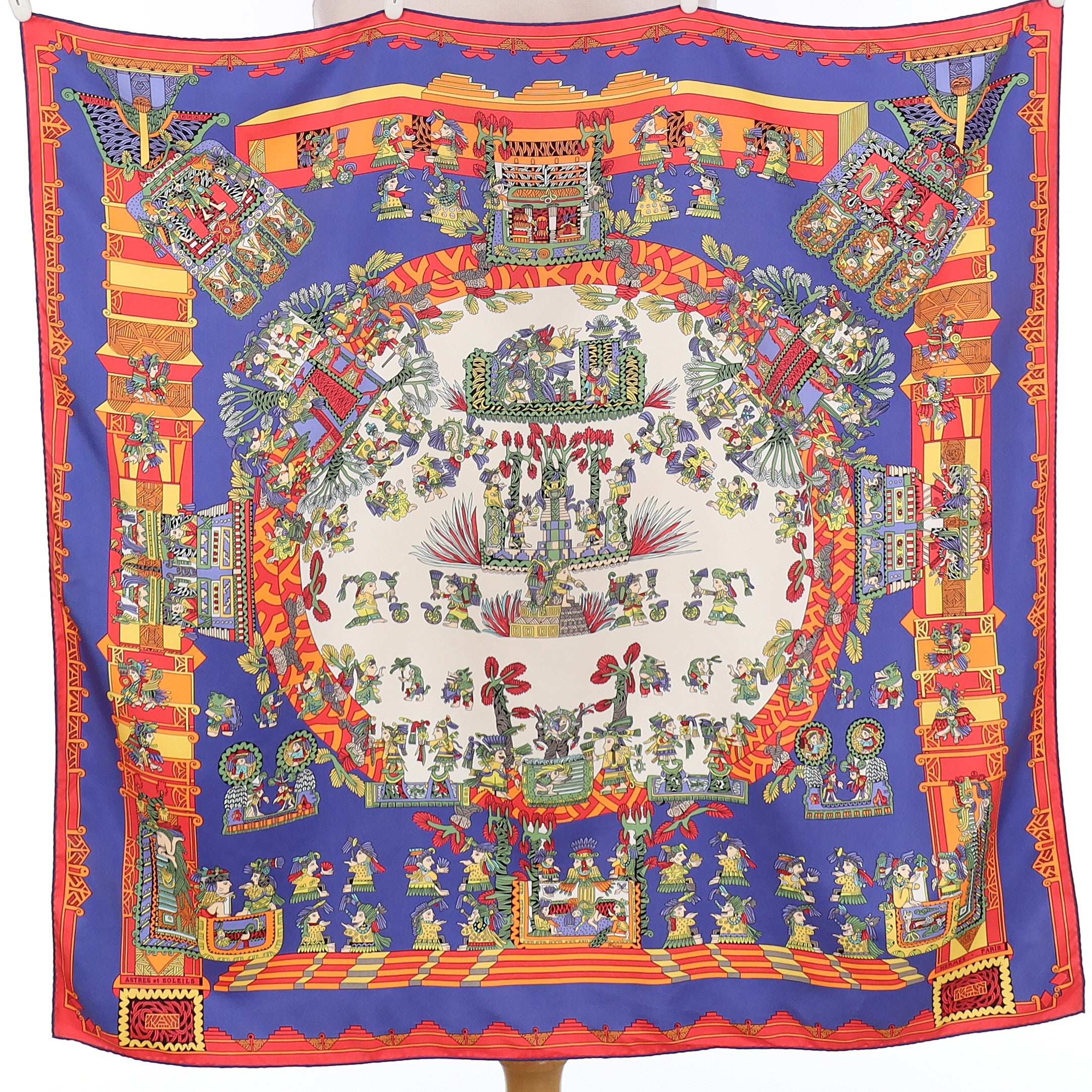 Astres et Soleils Hermès Silk Scarf Quire Rare