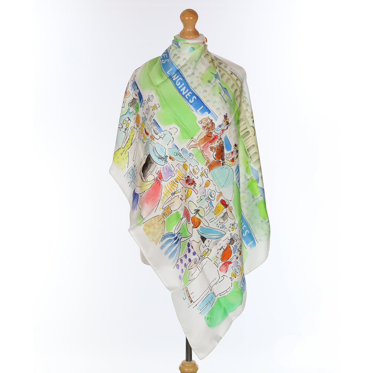Brand New Boxed Longines Race Day Silk Scarf