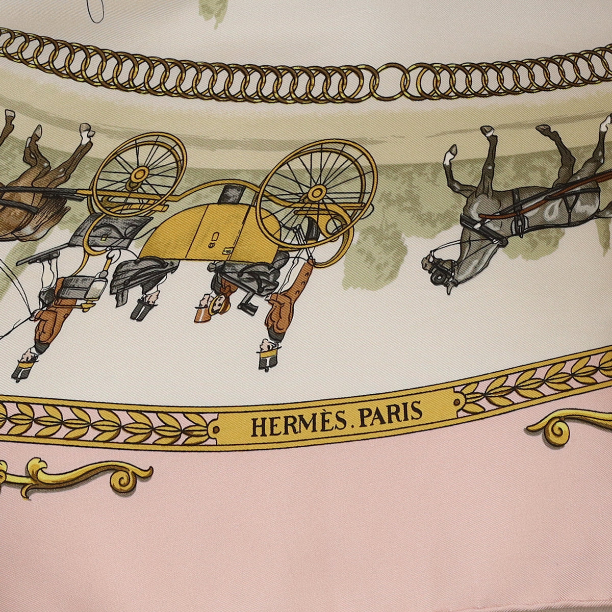 Hermès La Promenade de Longchamp Vintage Silk Scarf
