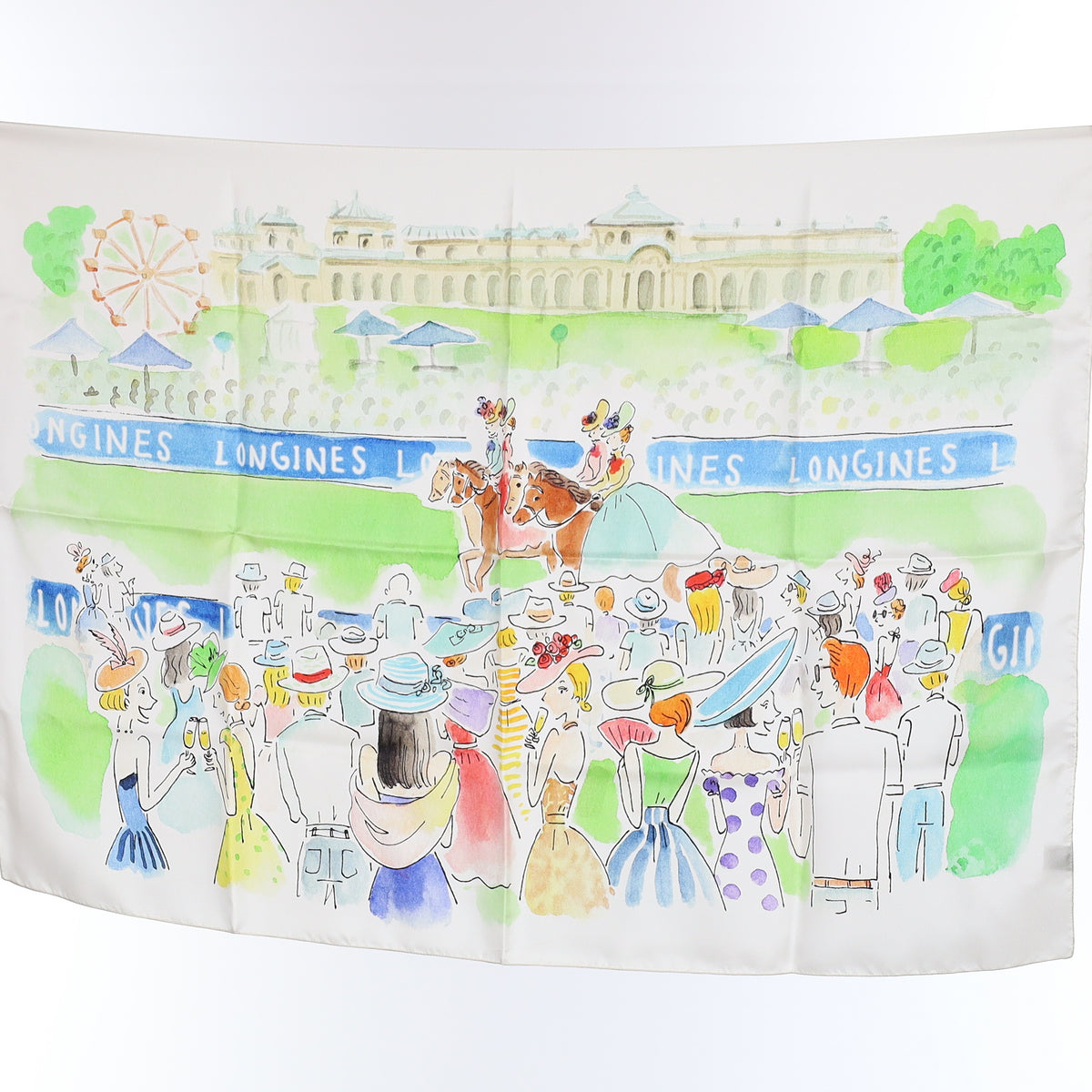 Brand New Boxed Longines Race Day Silk Scarf