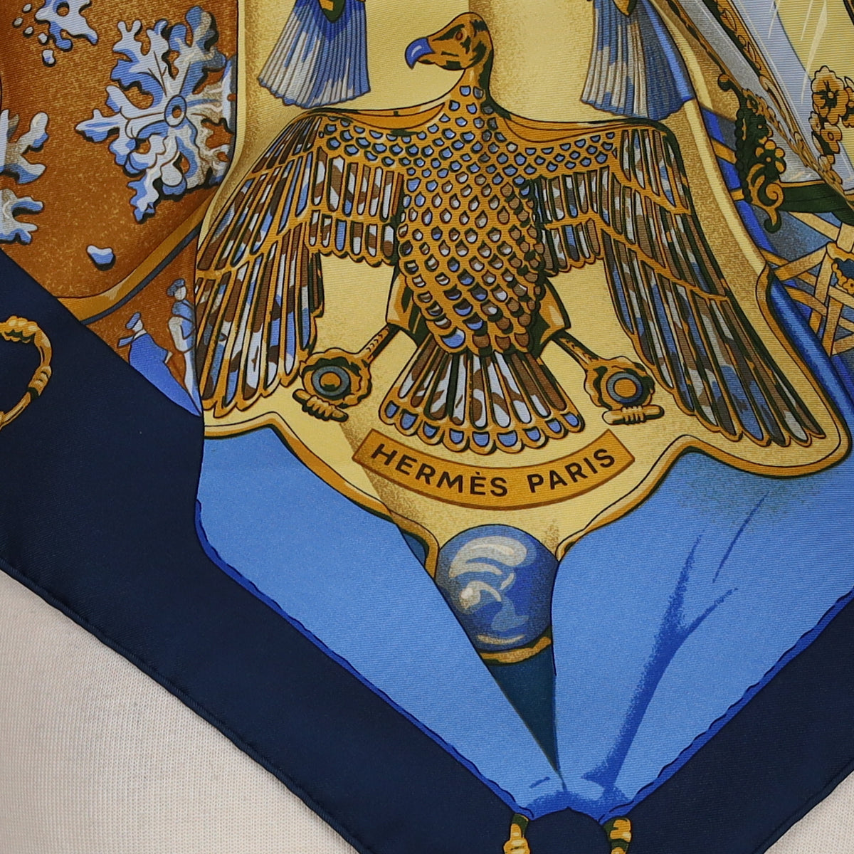 Pristine Boxed Hermès Soleil de Soie Vintage Silk Scarf