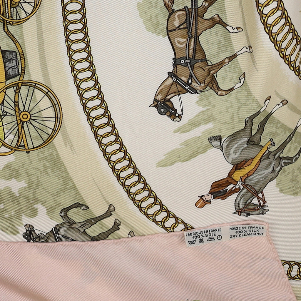 Hermès La Promenade de Longchamp Vintage Silk Scarf