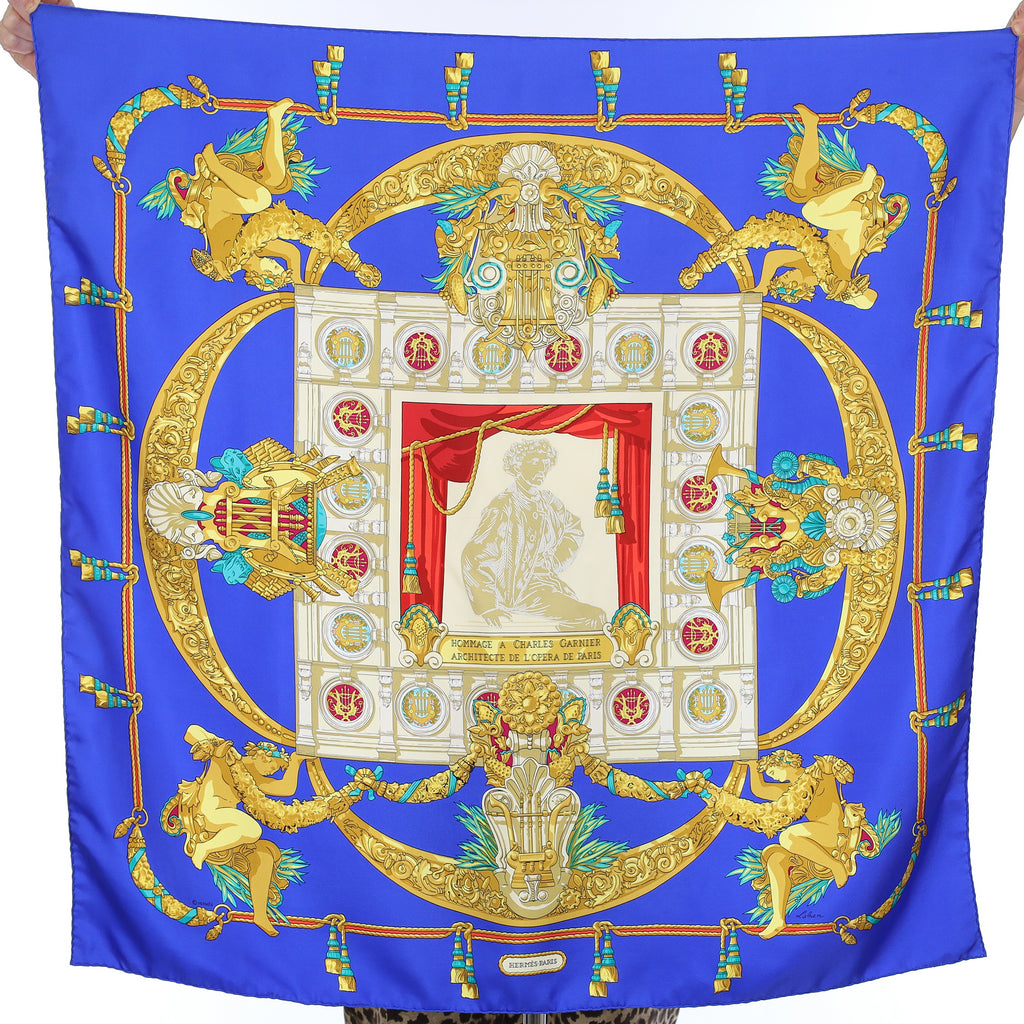 Hermès Hommage a Charles Garnier Silk Scarf