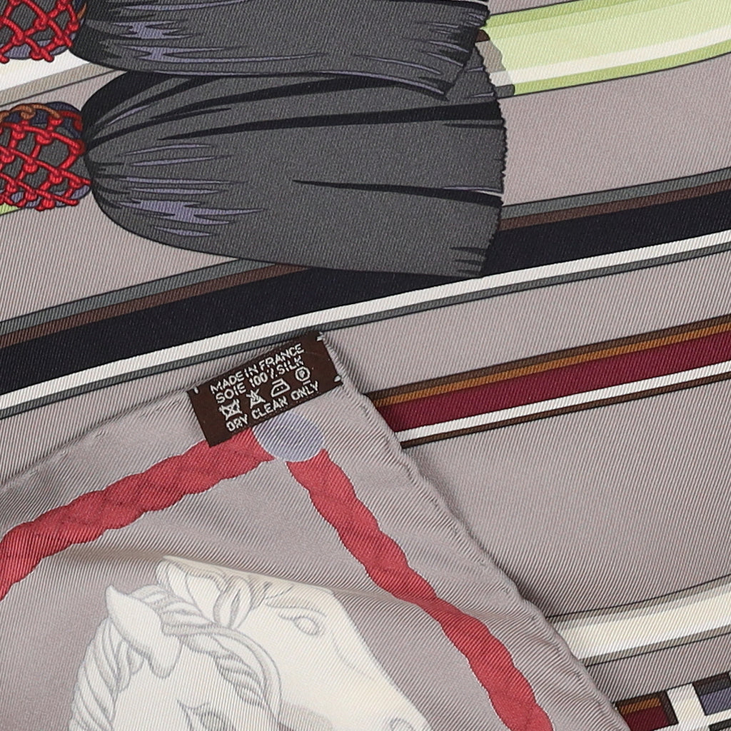 Hermès Les Cannes Vintage Silk Scarf