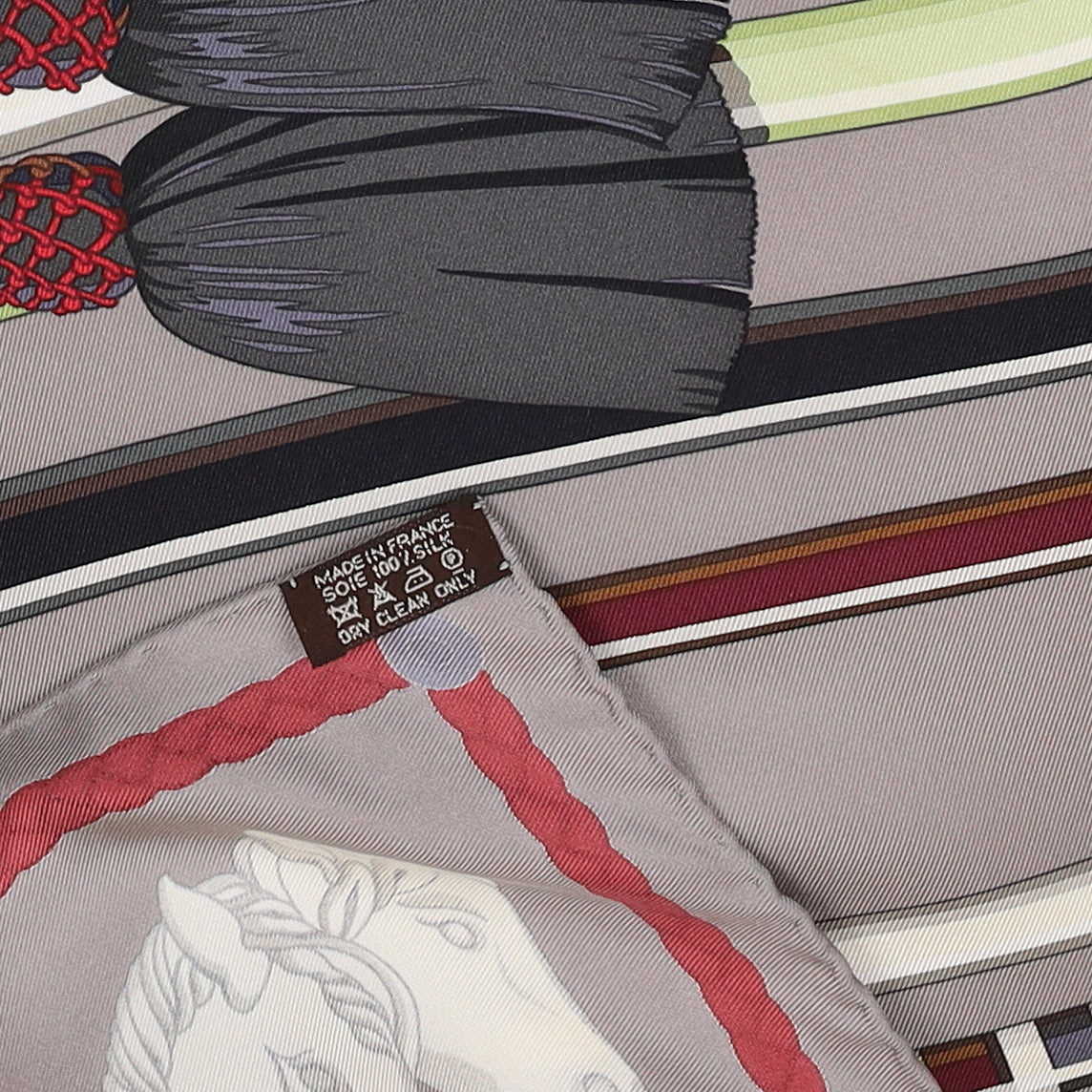Hermès Les Cannes Vintage Silk Scarf