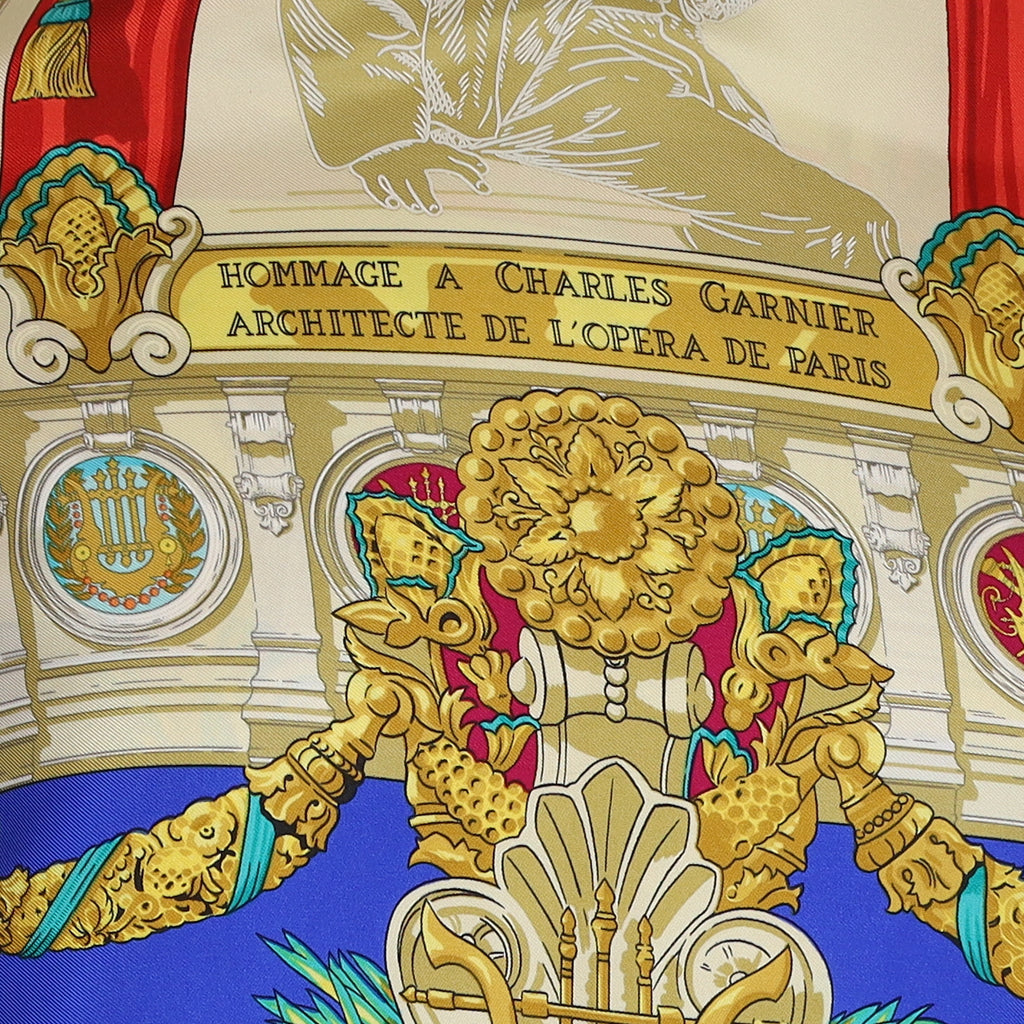 Hermès Hommage a Charles Garnier Silk Scarf