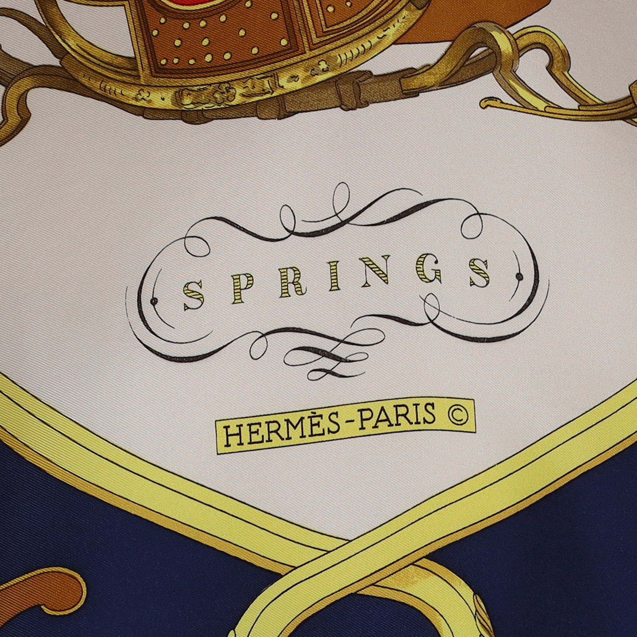 Hermès Springs Silk Scarf